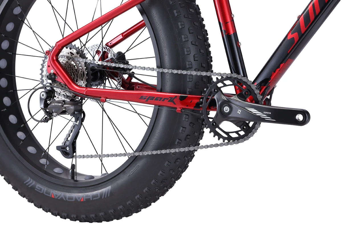 Новая алюминиевая рама SUNPEED SPARK, большая шина 4,9 дюйма, велосипед на толстых покрышках 26 дюймов