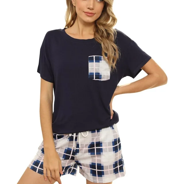 2021 spring summer new arrival women tie-dye leopard check print two-piece suit lady home wear leisure wear plus size pajamas