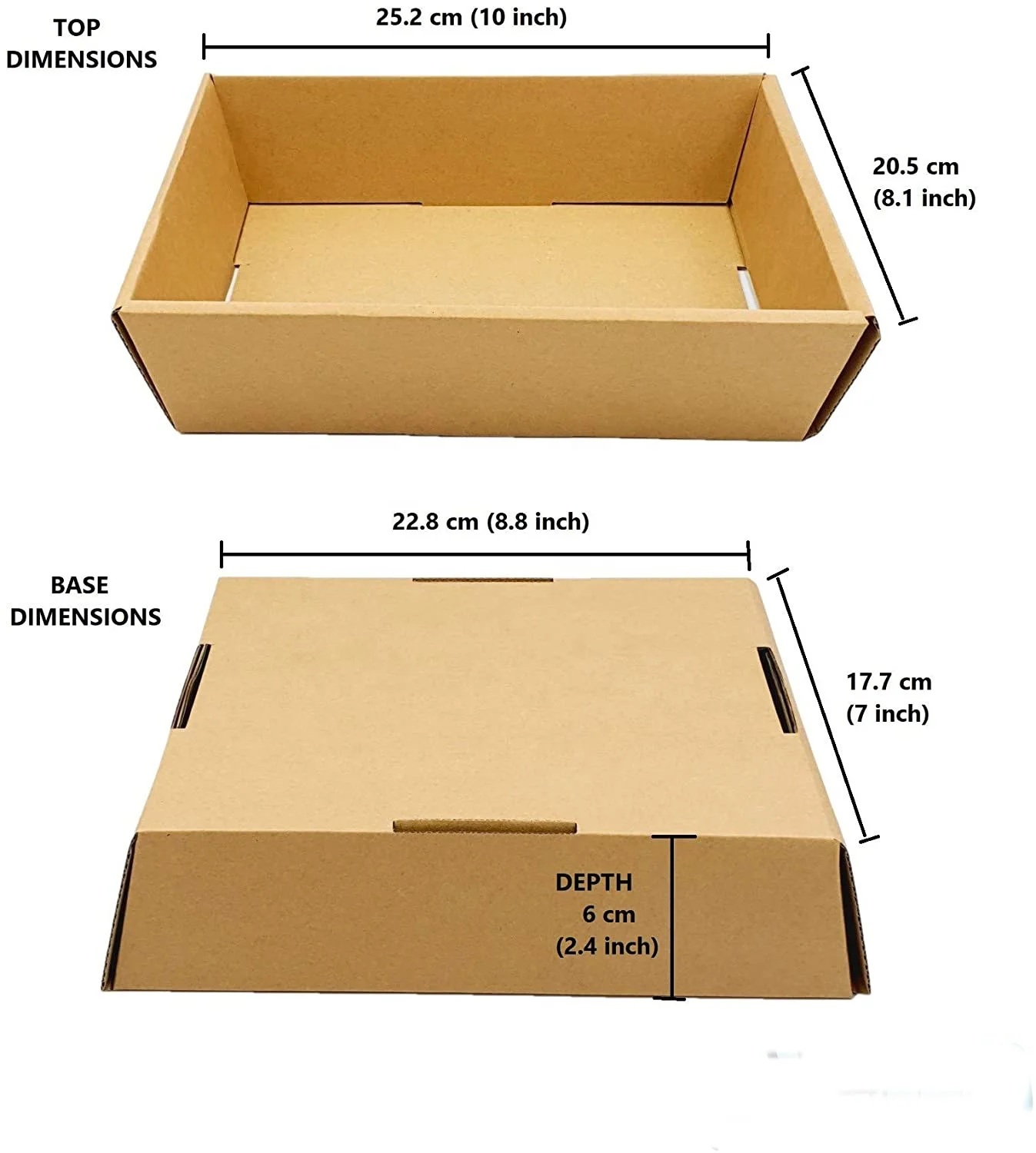 Custom Tray Box Corrugated Brown Folding Paper Tray Moving Corrugated Cardboard Tray