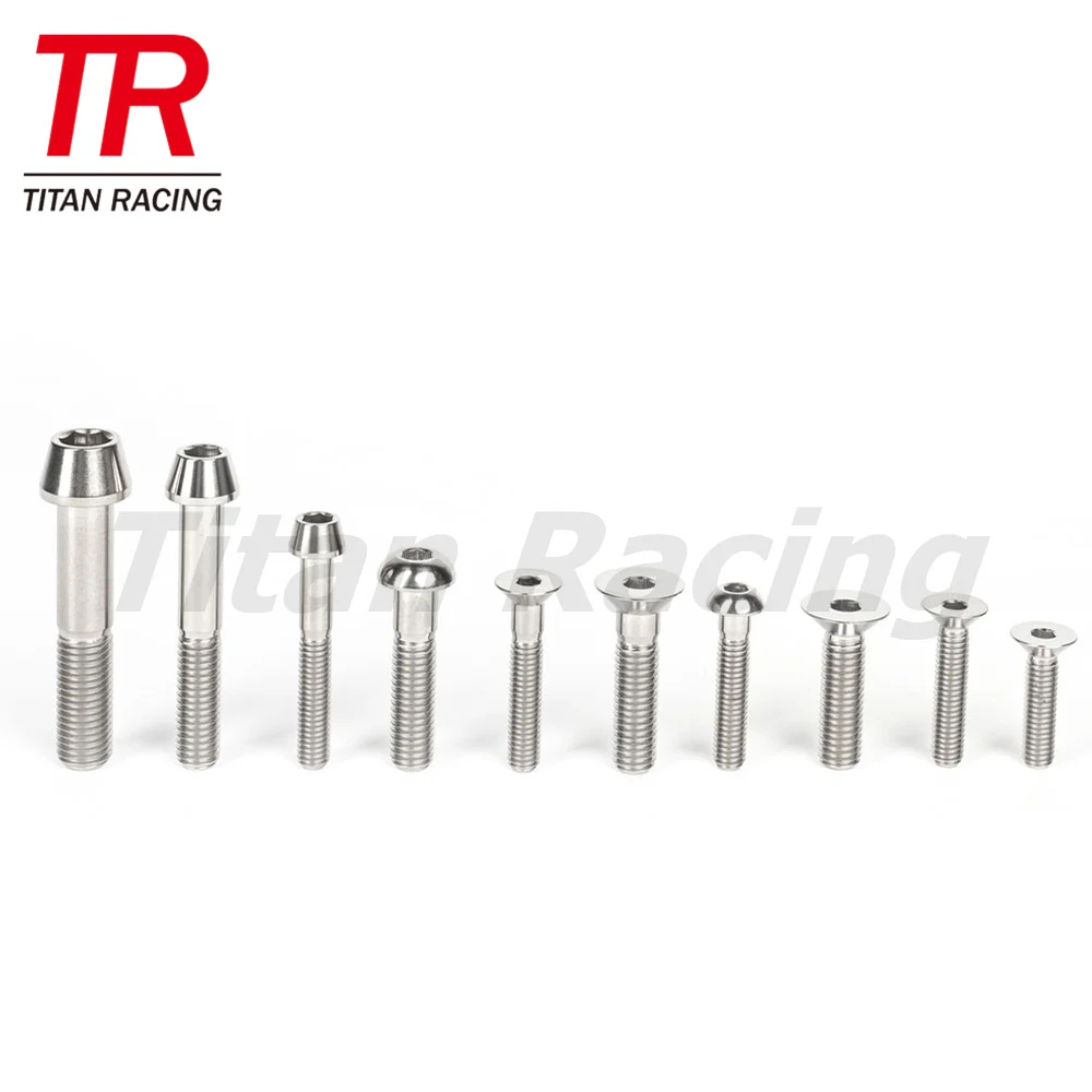 DIN912 taper M5 M6 M8 M10 gr5 titanium tapered head allen bolt for motor