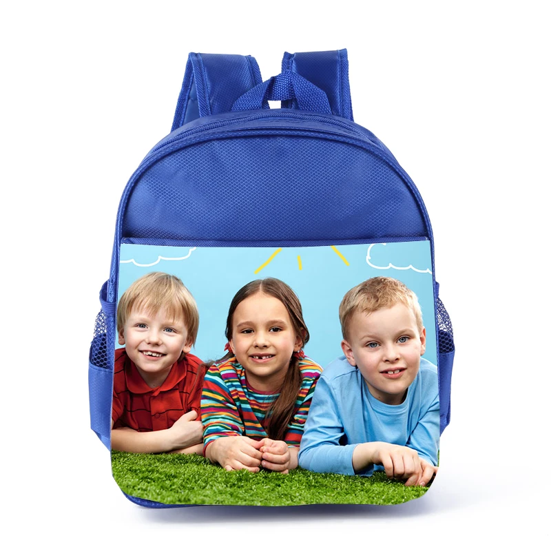 Hot Sale Promotional Custom Logo Pattern School Bag Printable Sublimation Kids Blank Backpack School Book Bag