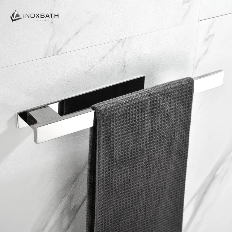High quality custom bathroom towel rack bathroom hanging shelf 304 stainless steel towel rack holder