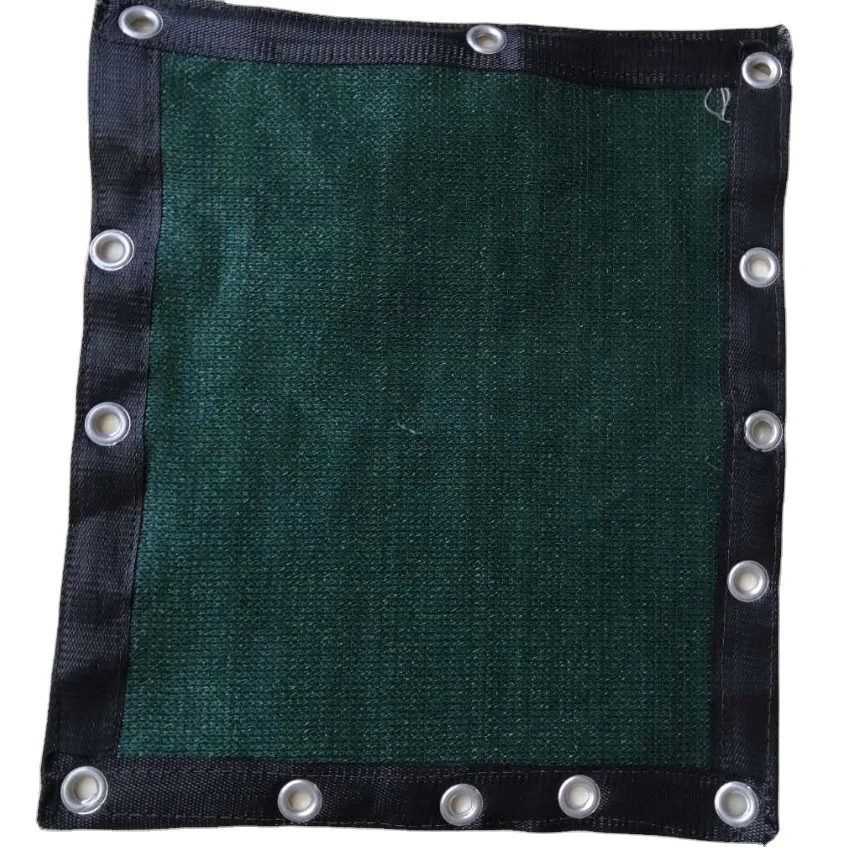 
Supplier with gromets 180gsm 4mx50m PE taped dark green sun shade cloth netting 