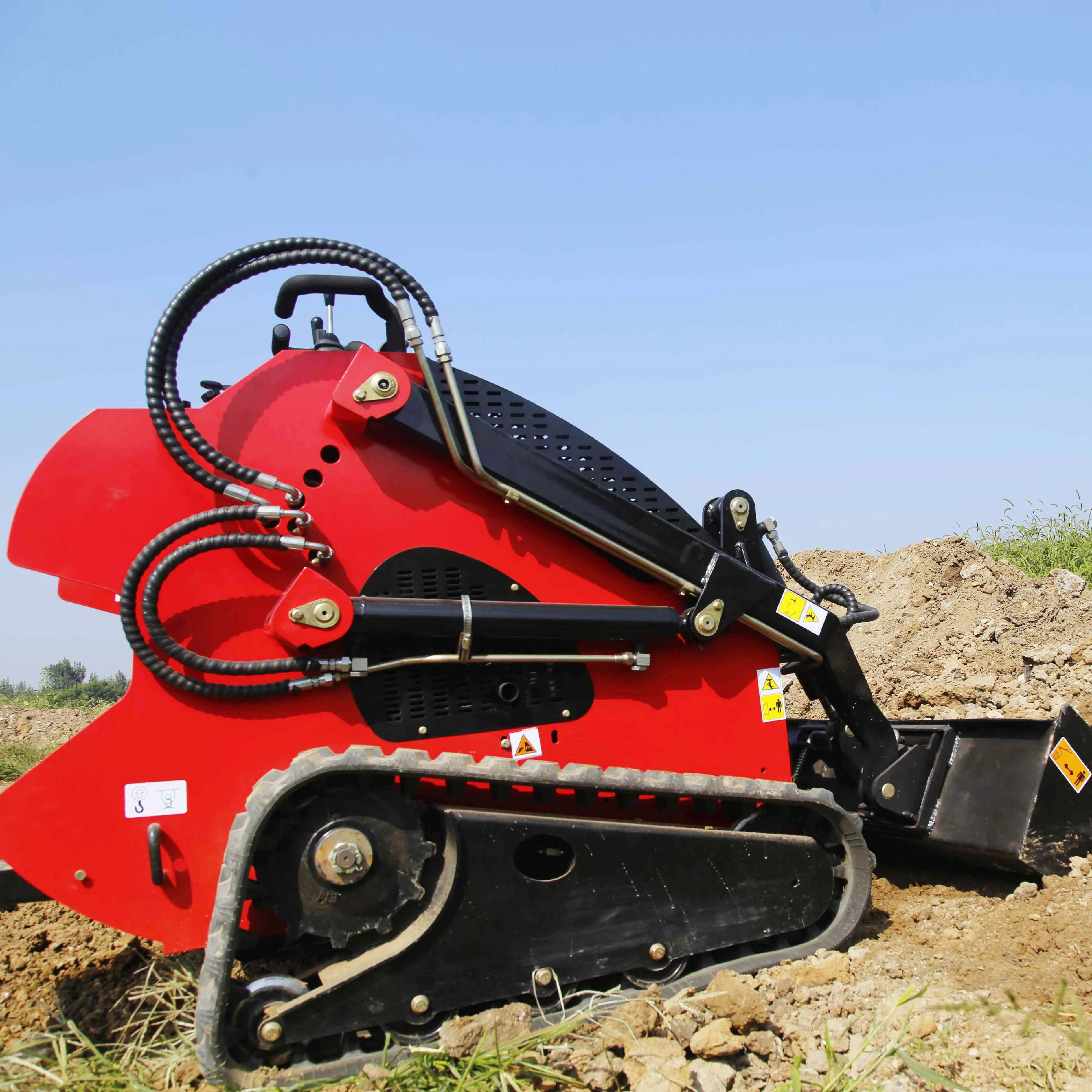 free shipping 30hp Diesel Engine Skid Steer Mini Track Loader EPA engine mini skid steer