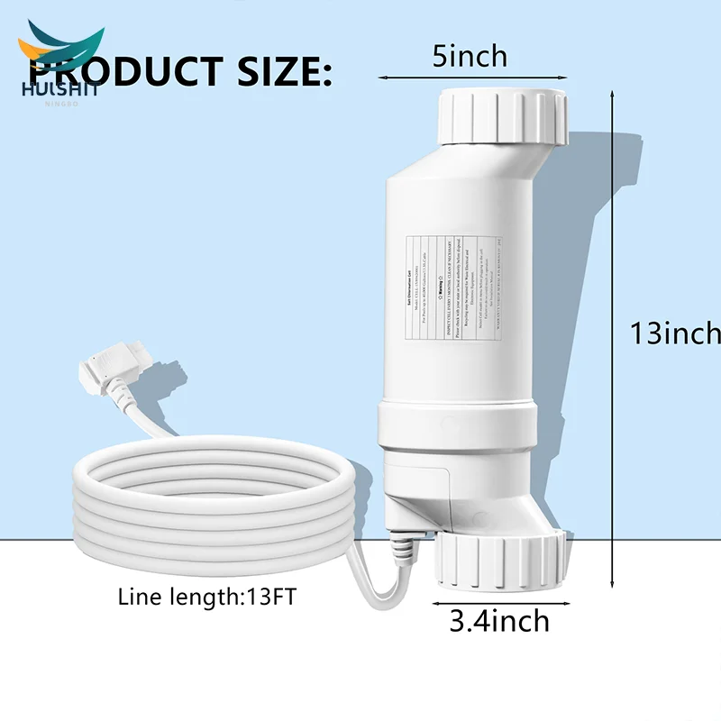 Salt Cell up to 25000 Gallons Pool Fit for Hayward T-Cell-9, Salt Chlorination Cell for In-Ground Swimming T-Cell-9