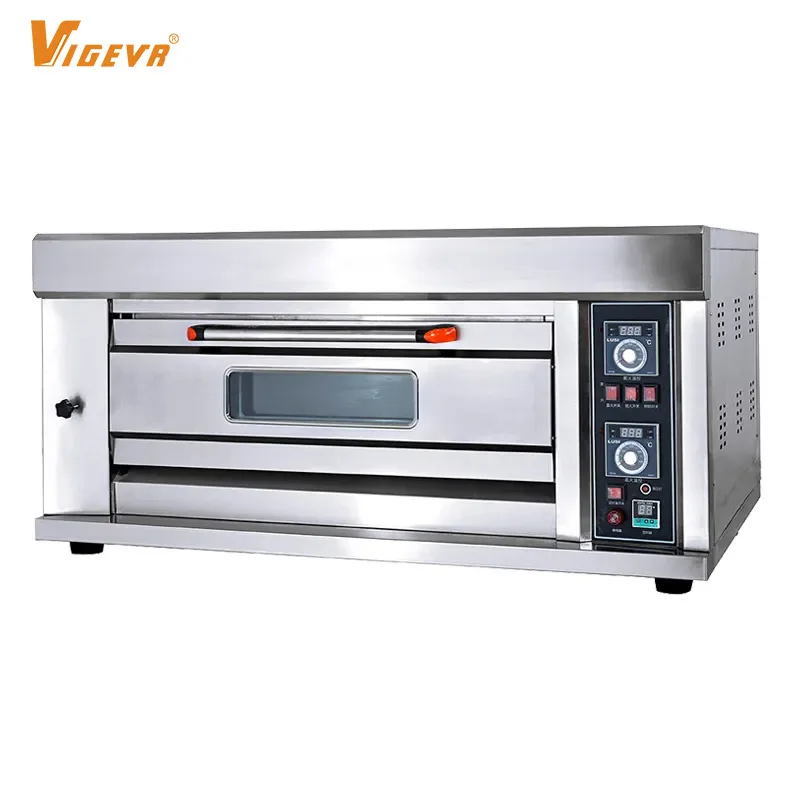 VIGEVR commercial bakery equipment gas oven 1 deck 2 trays