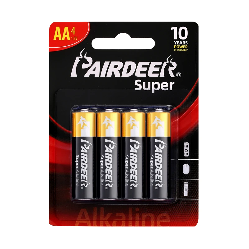 PAIRDEER частная марка 1 5 v lr6 am3 aa щелочная батарея