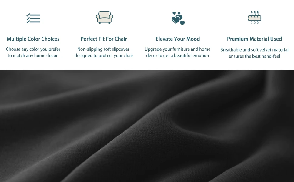 Amazon Solid Club Chair Slipcover Soft Stretch Tub Chair Cover for Living Room Bedroom Washable Removable Armchair Protector