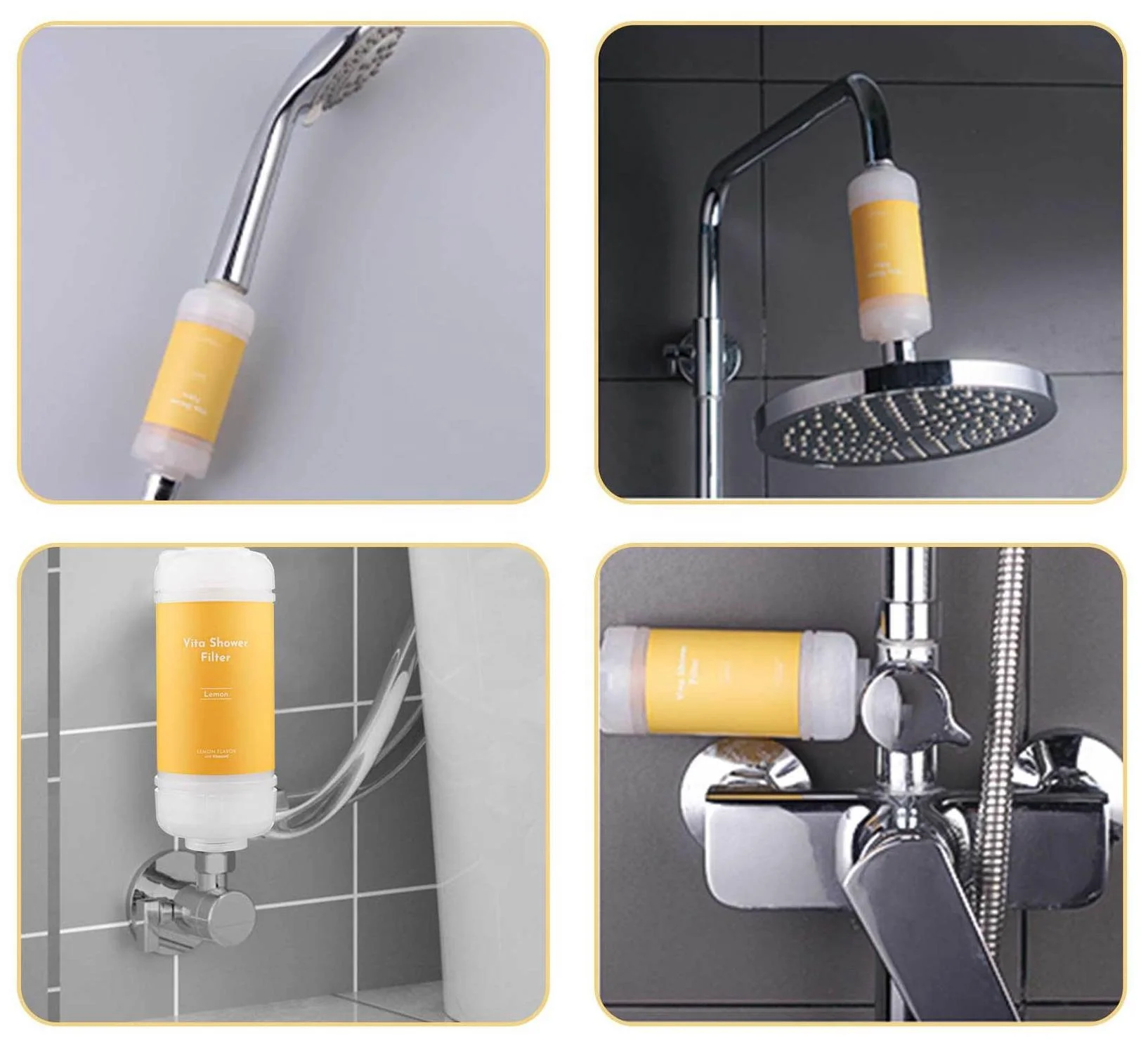 Home Scent SPA Aroma Vitarain Shower Filters For Anti-aging Skin Care Removing Chlorine Vitamin C Fragrance Shower Head Filter