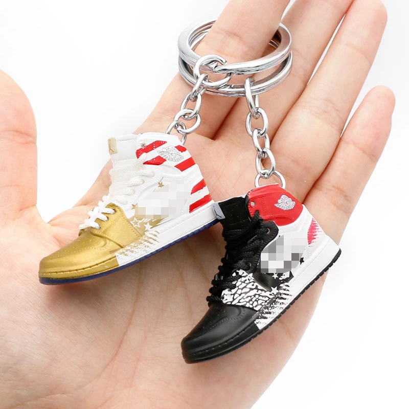 ZY2482C 150 Design Hot Popular Basketball Sport Shoes Teen Key Chain Gift Backpack Ornament Pendant Keychain