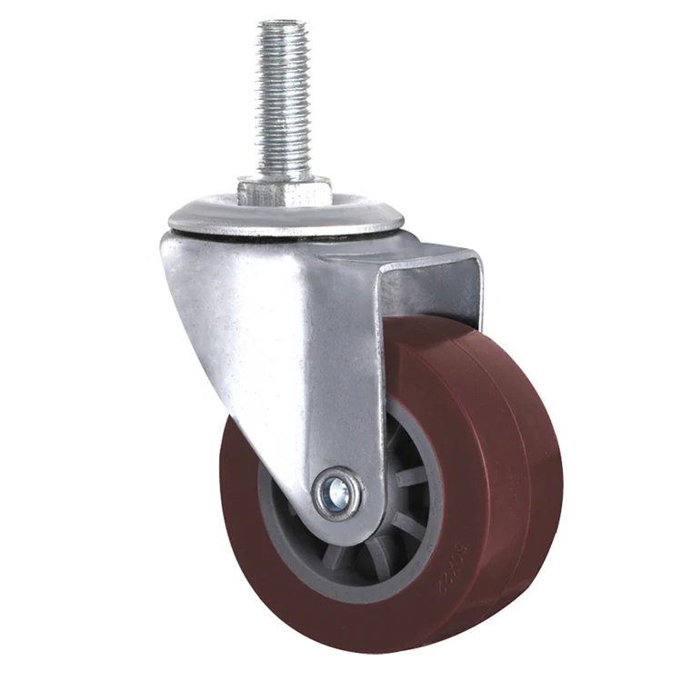 Sell Pvc Plastic Industrial Caster Wheels With Brake Polyurethane For Material Handling Equipments