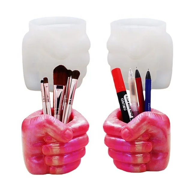 Hand Storage Resin Mould Candlestick Mold Concrete Silicone Ceramic Clay DIY Crafts Mold DIY Flower Pot Plant Pot Mold