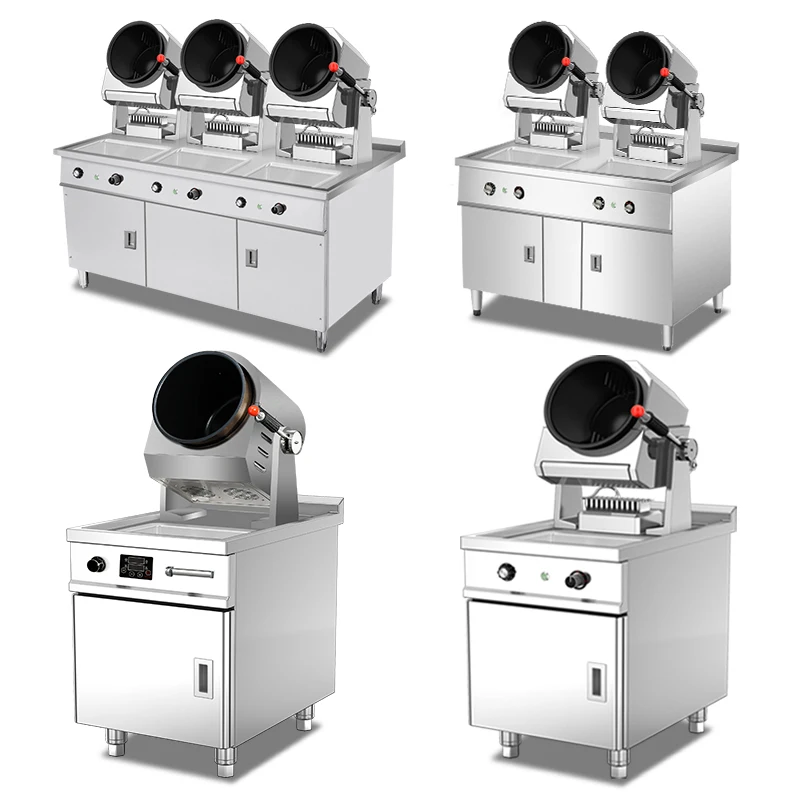 Intelligent cooking robot automatic wok food machine restaurant making fried rice electric rotational cooker stir-fry pot 220V