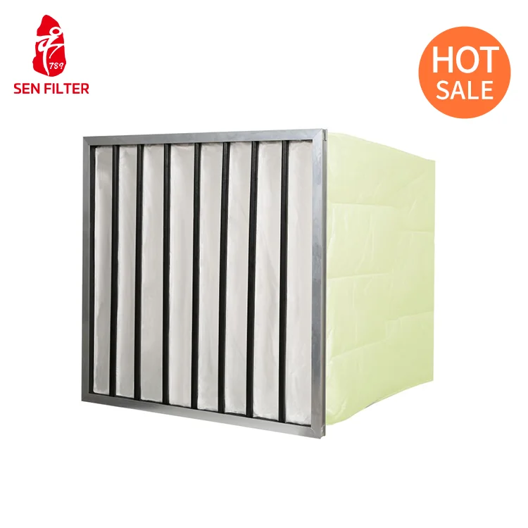 Hot Sale G4 F5 F6 F7 F8 Panel Filter Air Pocket Filter Bag for Home Use Hotels Restaurants New Condition Product Warranty