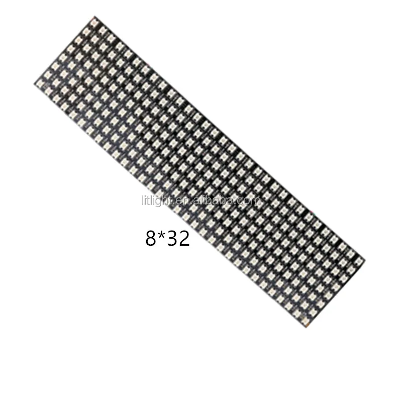 flex addressable 2812B/6812 8*32 16*16 8*8 programmable led panel rgb full color digital individually addressable matrix display