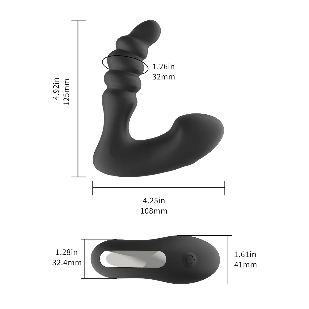 New Style 7 Frequency Medical Silicone Prostate Massager for Male C