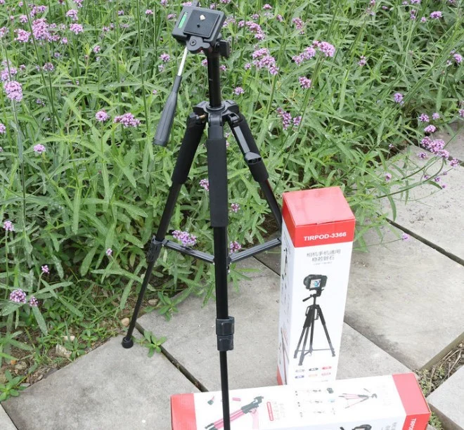 
Professional Black Aluminium Tripod 140cm/170cm 3366 Tripod Stand for Digital Camera DSLR Smart Phone Mobile Phone 