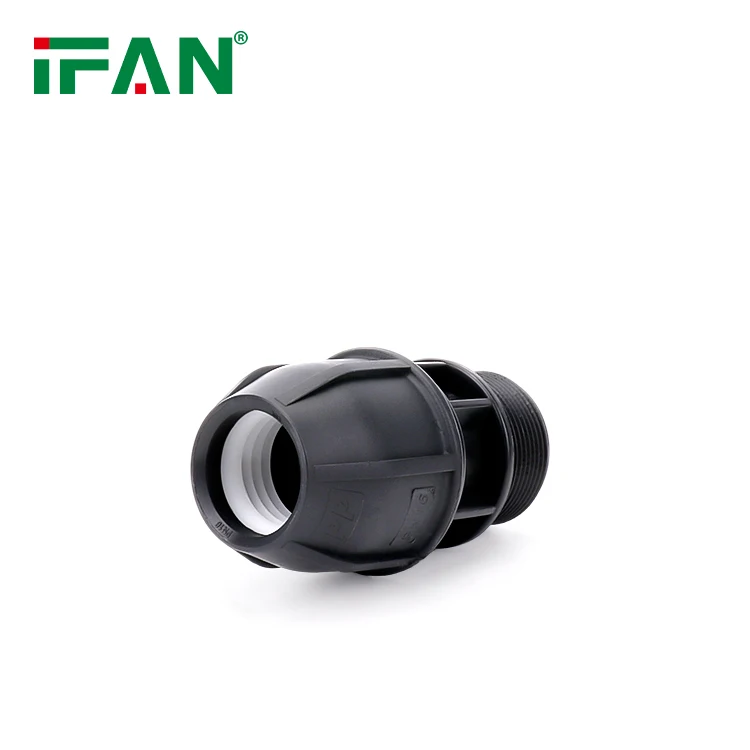 IFAN ASTM D3350 высокого давления 20-110 мм черный гнездовой резьбовой разъем PP Компрессионный фитинг