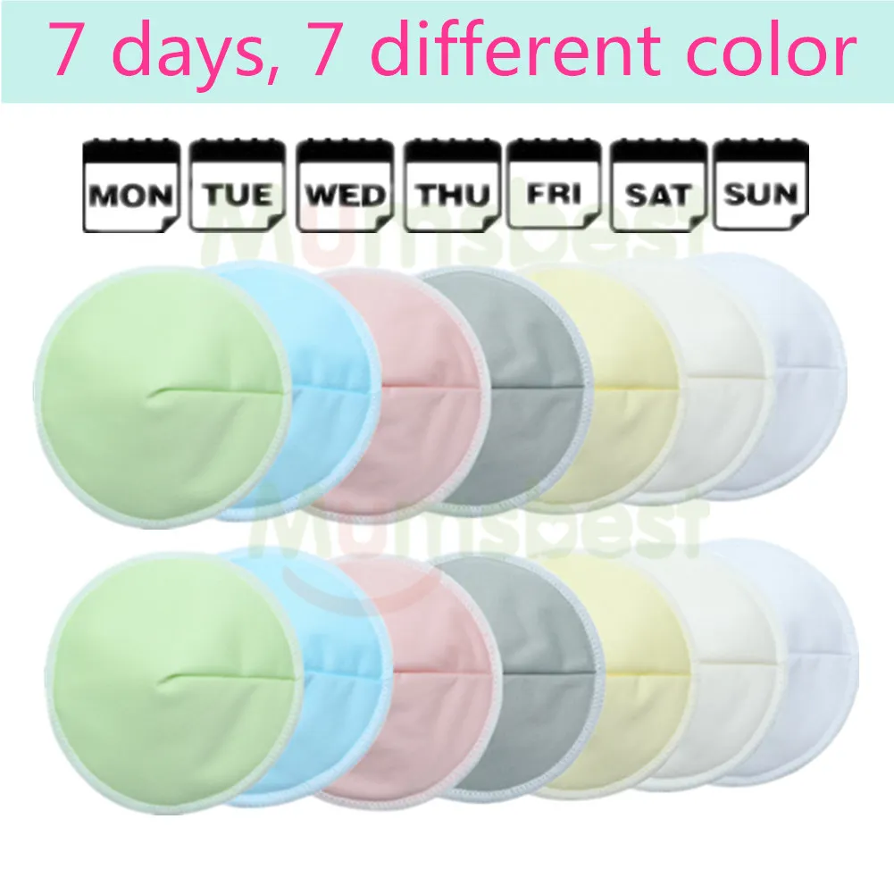 Печать Многоразовые Грудное вскармливание колодки лактационный впитывающая пеленка одноцветное рисунком ПУЛ ткань