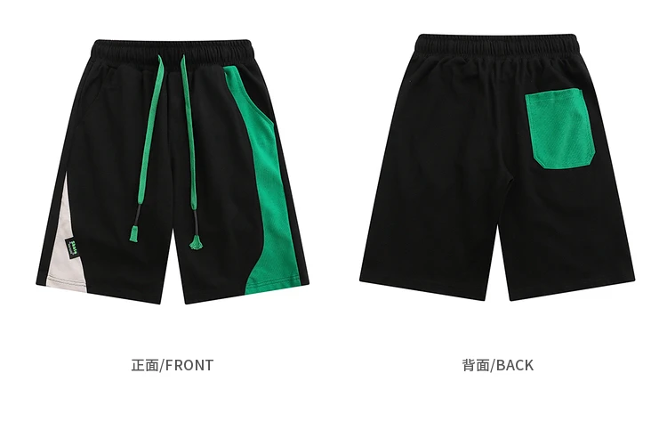 New style 100% cotton mens gym sweat shorts custom logo patch running cargo shorts for men