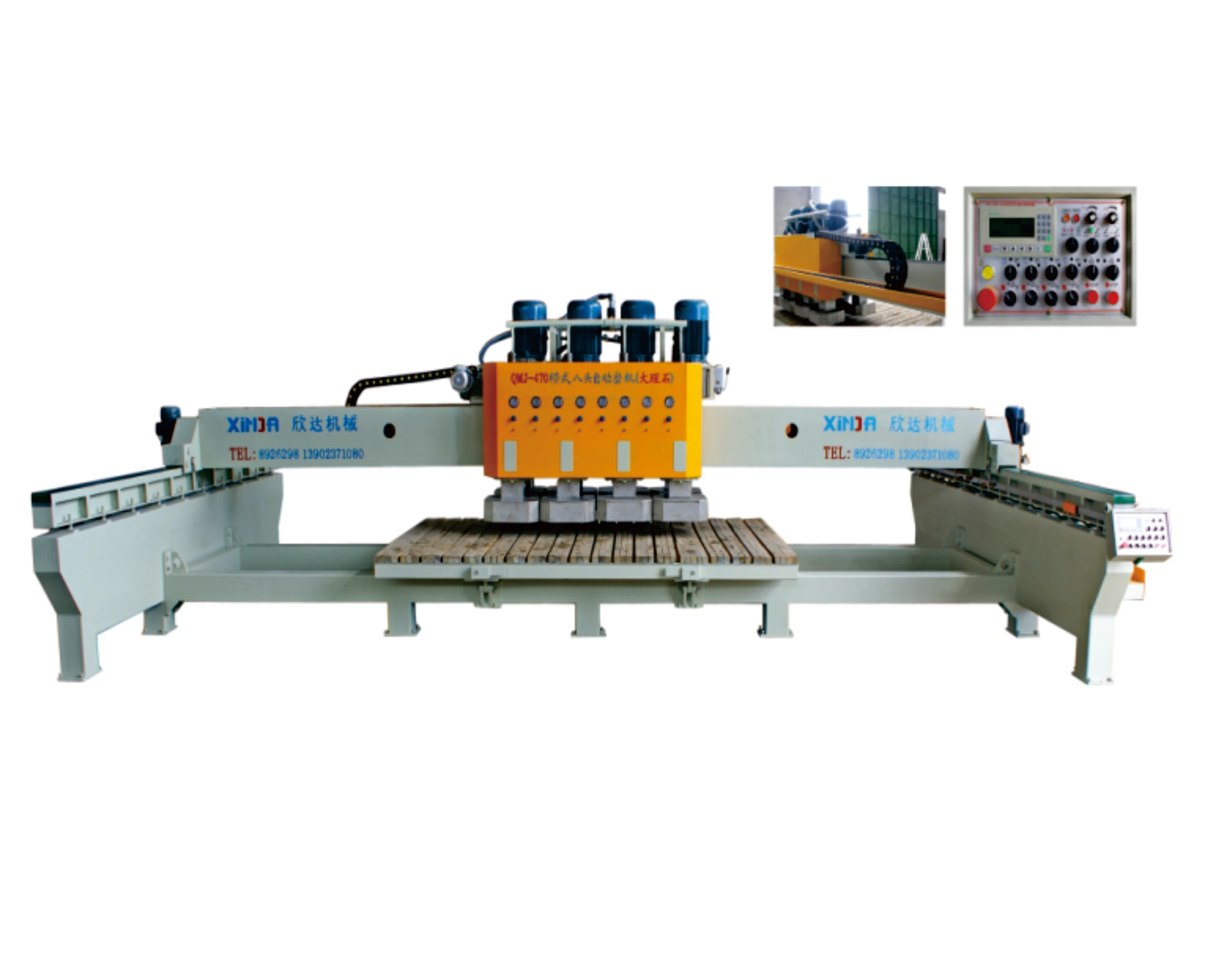 
QMJ-470 Bridge Eight Head Auto Grinding and Polishing Machine (just for marble) 