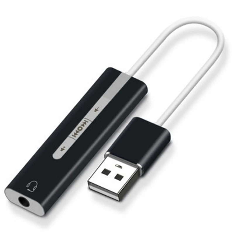  USB Sound Card External Converter Audio Adapter 7.1 with 3.5mm Aux Stereo HIFI Magic