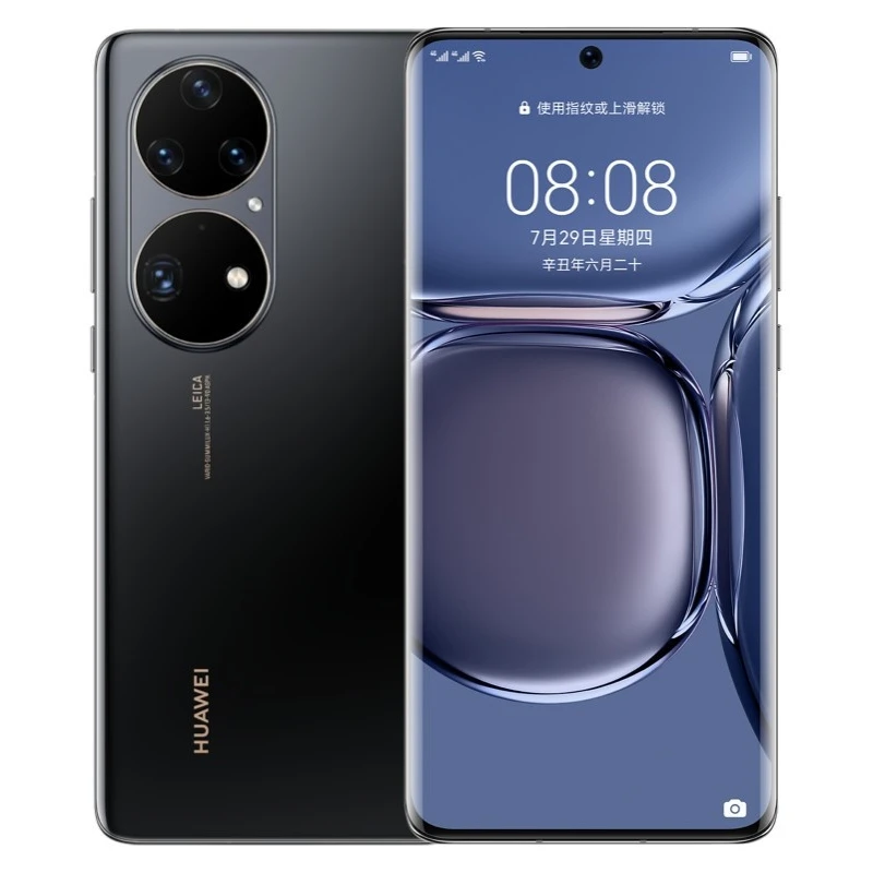 Оригинальный сотовый телефон HUA WEI P50 Pro 4G 6 дюйма изогнутый OLED-экран гармония 2 Восьмиядерный Kirin 9000 50 МП четыре камеры NFC 4360 мА