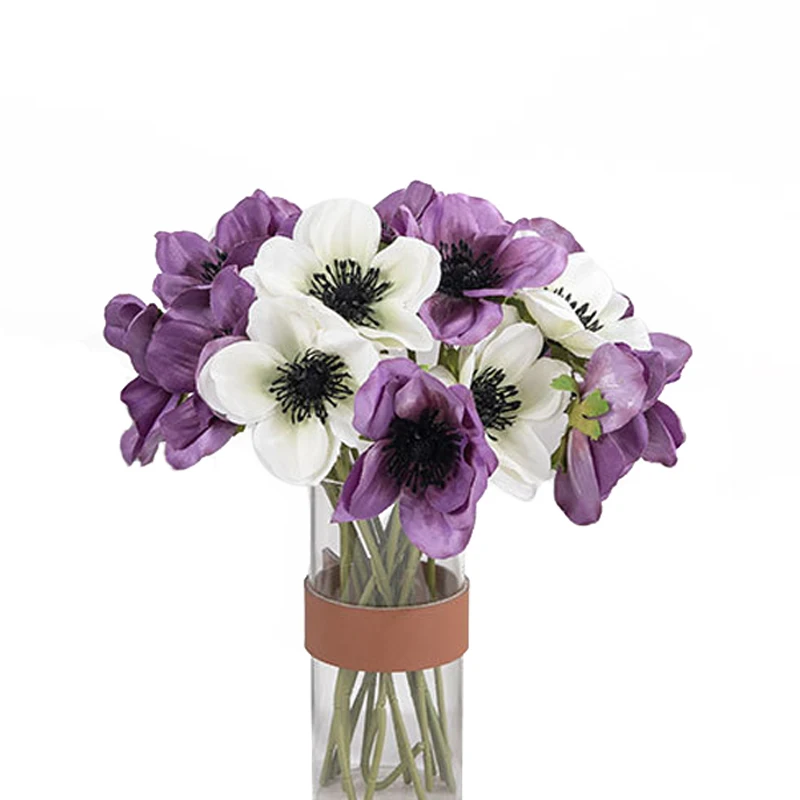 tea Rose Bouquet Simulated Camellia Bride Holding Flowers Artificial Flower Silk White Ranunculus For Hot Sale