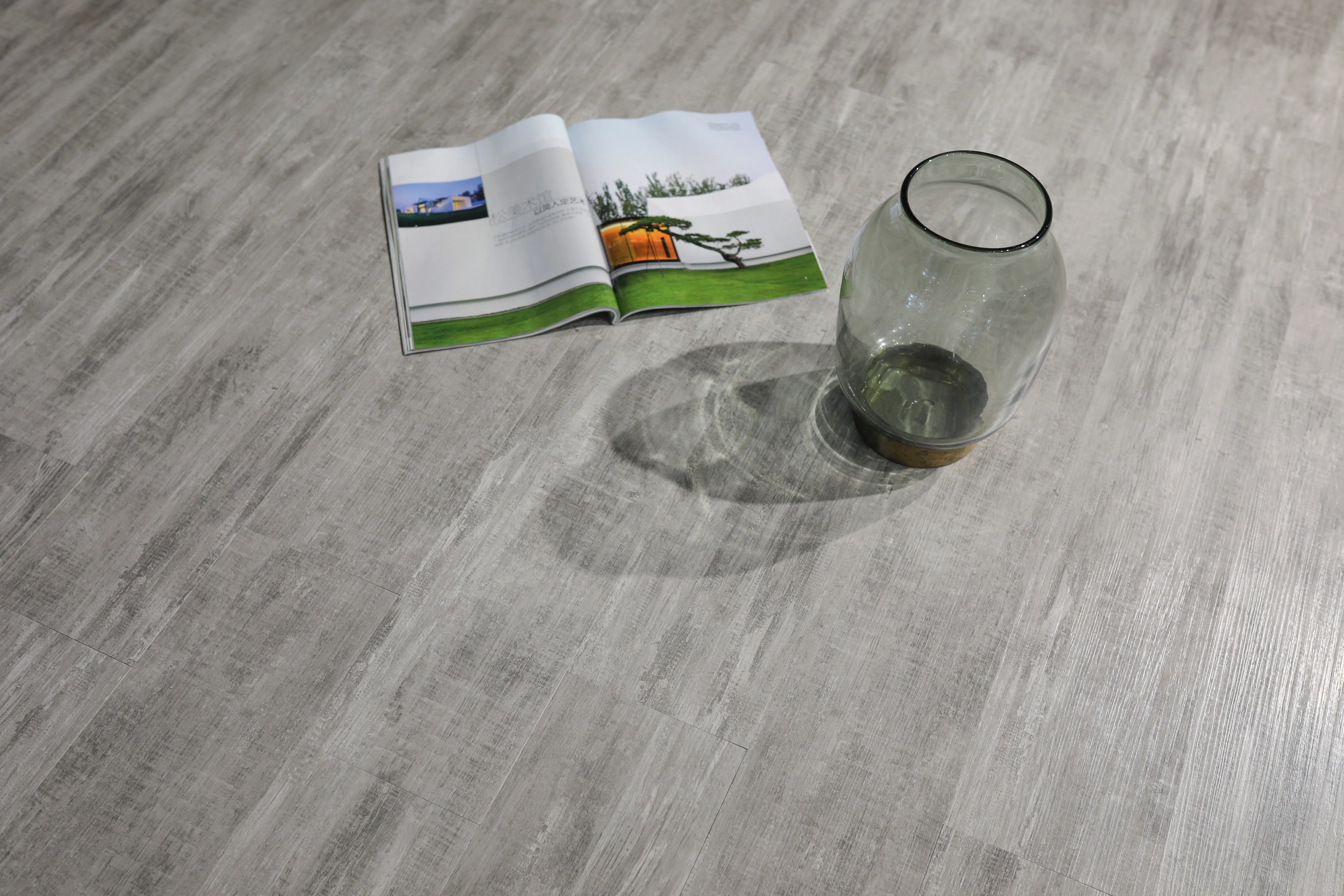 BAOLIN PVC floor tile garage stickers for floor tiles self adhesive wood flooring