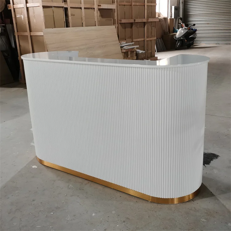 Kisen Luxury outdoor reception table reception table counter modern hotel reception tables