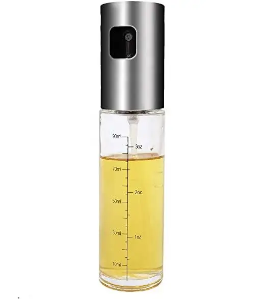 Stainless Steel Glass Spray Olive Oil Sprayer Bottle Oil Spray For Cooking  Camping