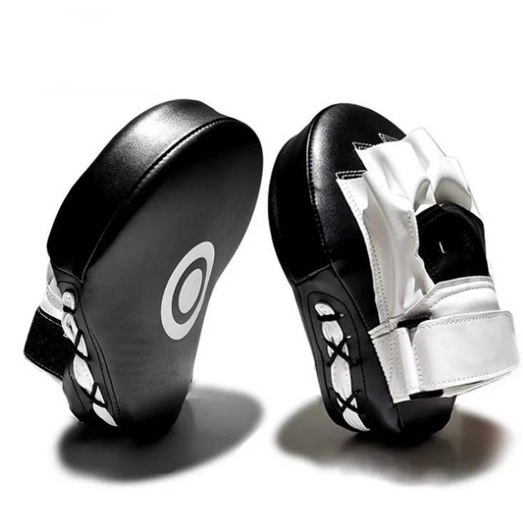 
100% High Quality Thicken durable Boxing Thai Pads Leather Boxing Hand Focus Pad 