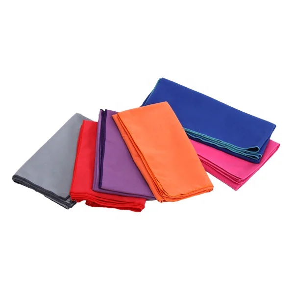 China supplier softtextile Microfiber suede fabric travel /sports/gym beach towel.hot yoga towel