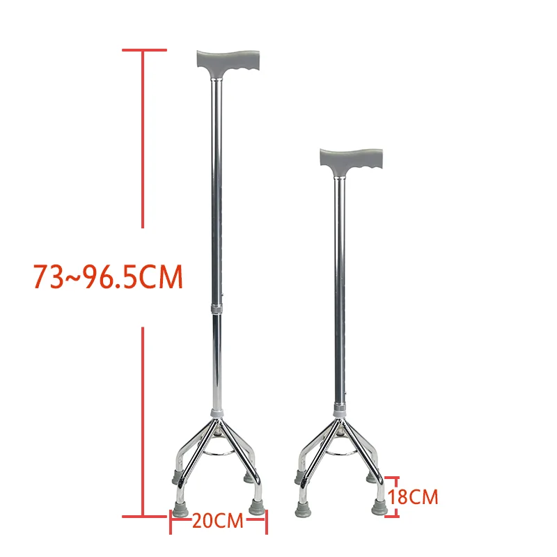 Wholesale Adjustable Four Leg Walking Stick Cane For Elderly Home care Hospital