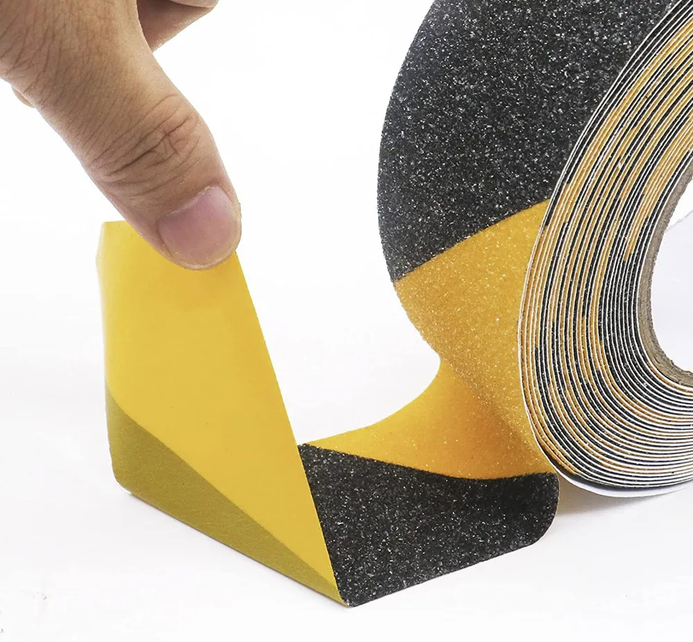 2 Pack Yellow and Black Anti Slip Traction Tape