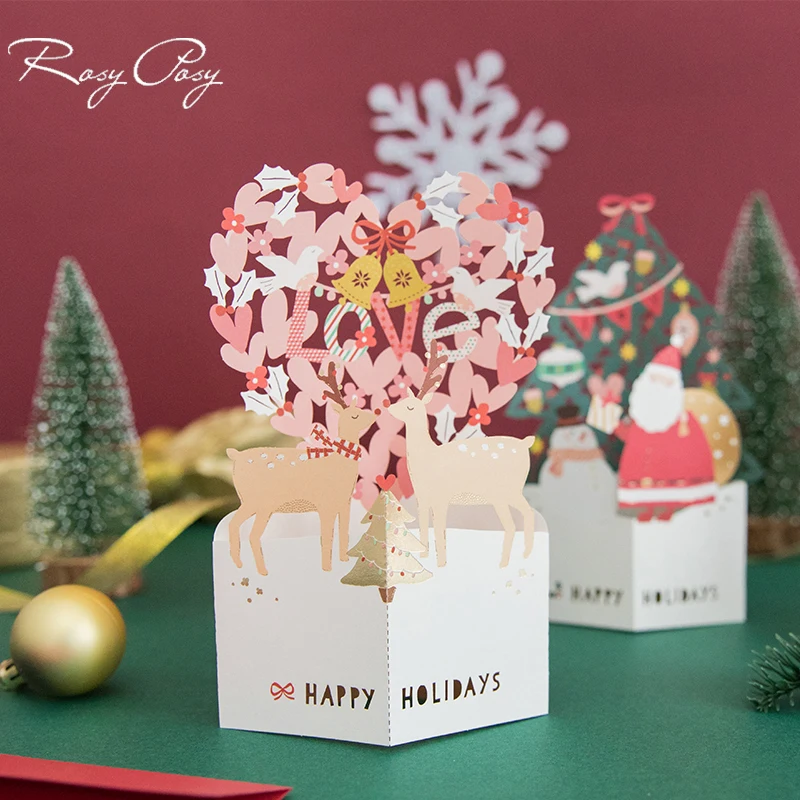
Simple 3D Christmas Cards 