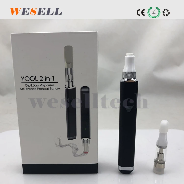 
Dip And Dab 2In1 Heating CBD Cartridge Dab Pen Vape Pen 
