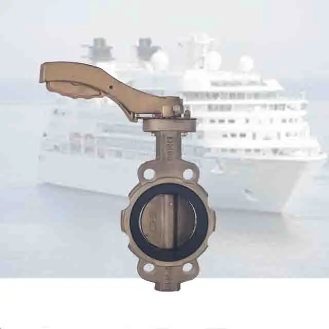 NBR алюминий бронза дисковый клапан для морской дроссельные клапаны