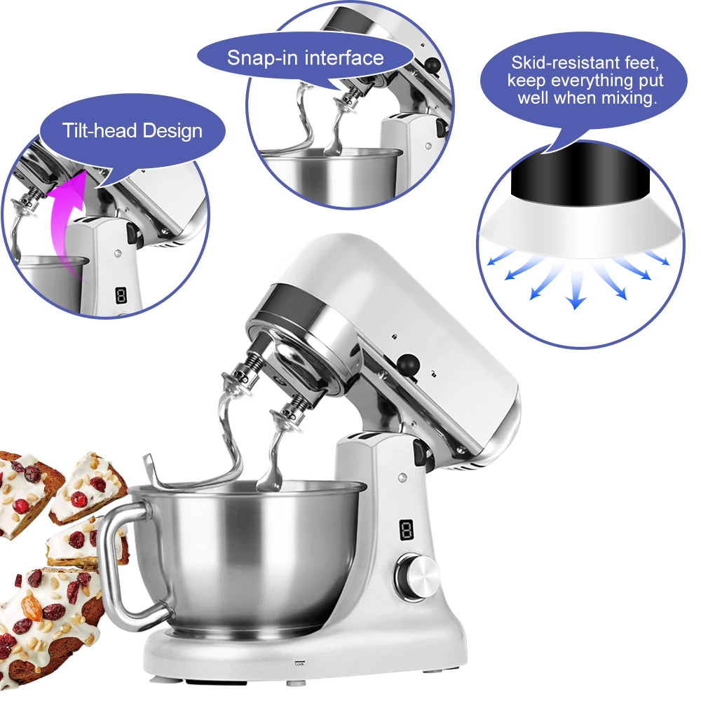 Kitchen electric multifunction OEM ODM  5 L professional stand food mixer machine