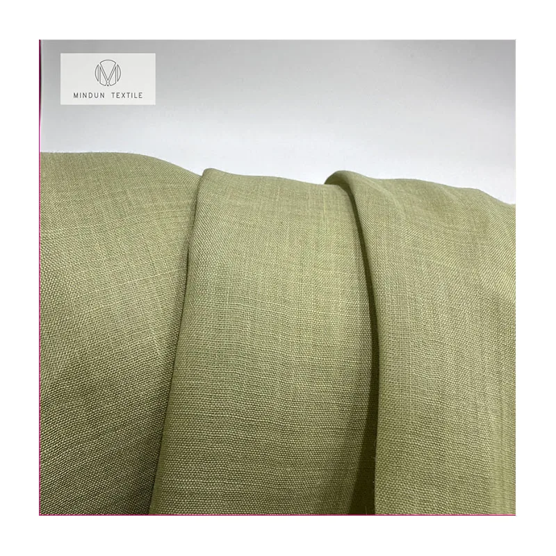 Mindun Sustainable Ecofriendly High Quality 140cm Width In Stock 100 Light Weight Linen Ramie Sheer Fabric For Clothes