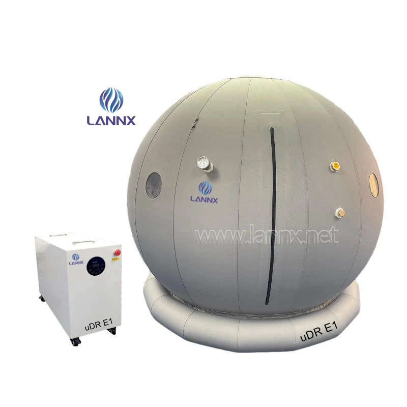 Горизонтальная многоместная кабина LANNX uDR E1 1.4ata 1.3ata, портативная камера Гипербарической терапии с воздушным компрессором, кислородом
