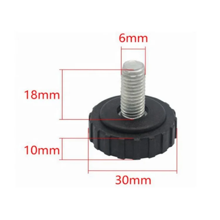 M6 M8 M10 30mm base swivel leveling glide with thread