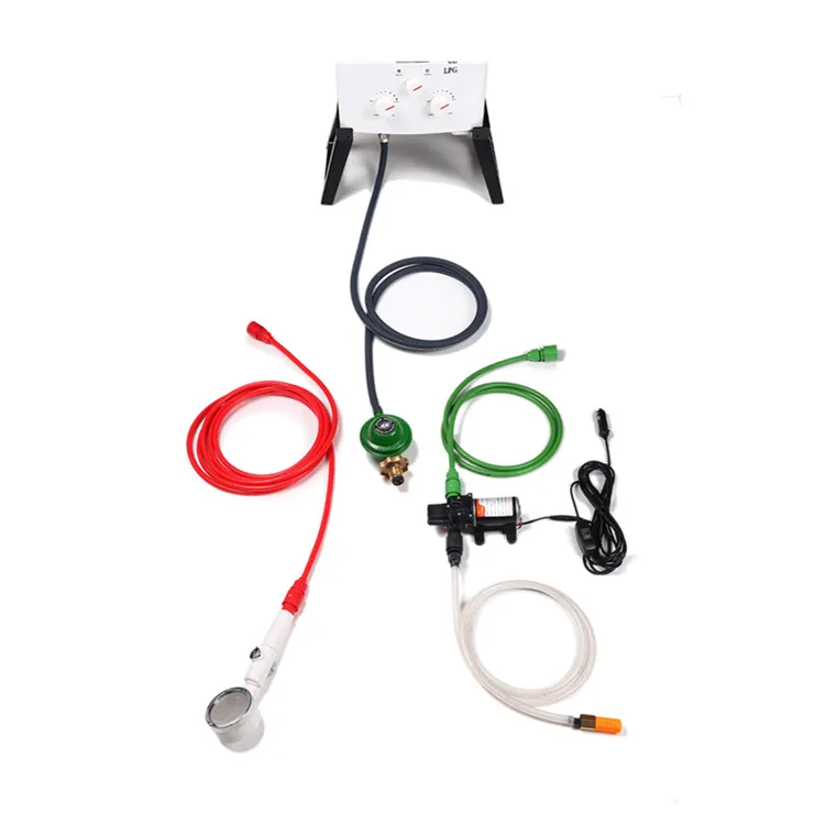TOOFLO camping water heater 1.32 GPM /6 LPM  camping equipment interior outside shower from rv camper