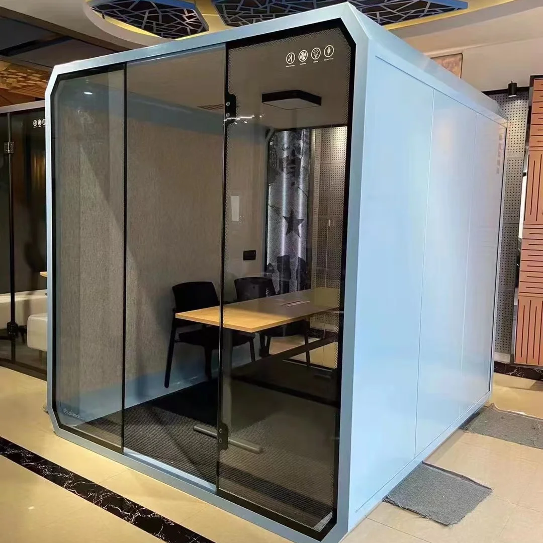 Soundproof Booth Sound Absorbing Material Single Person Work Soundproof Cabin Acoustic Cabinet