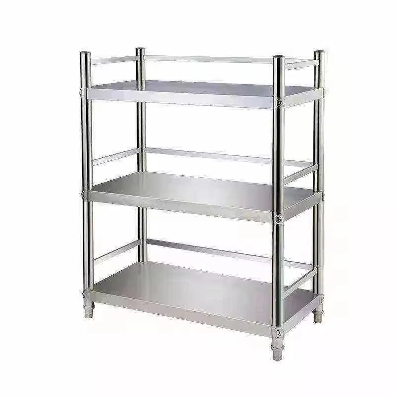 Commercial stainless steel vegetable rack high grade durable kitchen storage rack Shelf for Sale