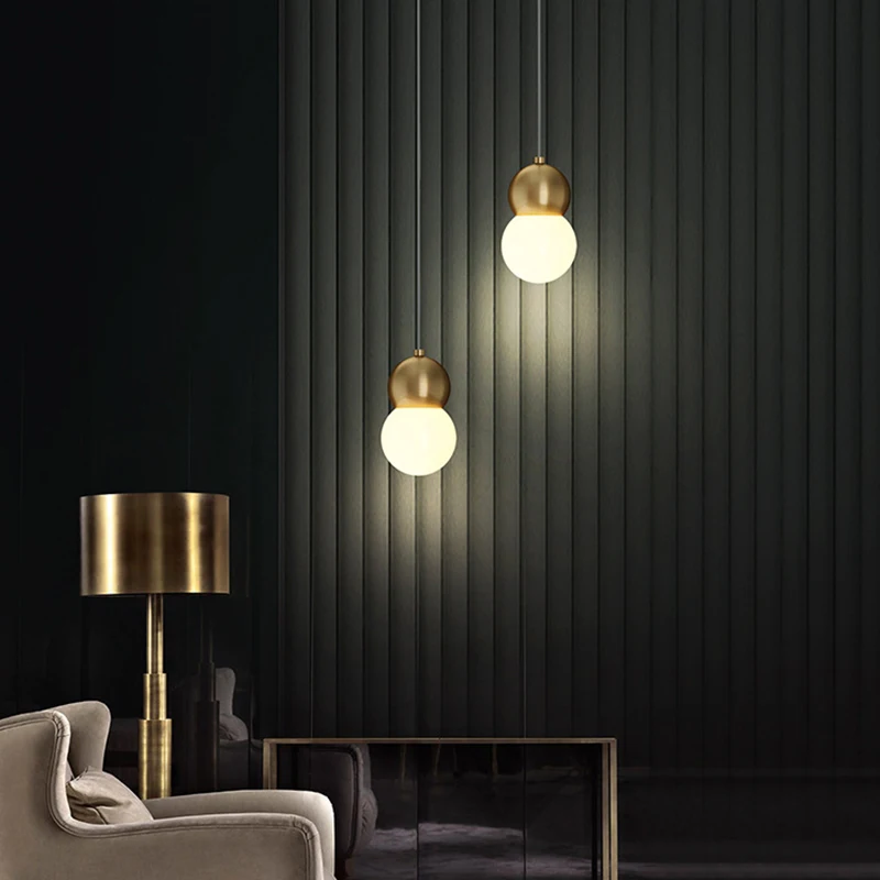 
Nordic Bulb shape chandelier Ball Glass pendant lights kitchen hanging home lighting pendant for restaurant living lobbyroom 