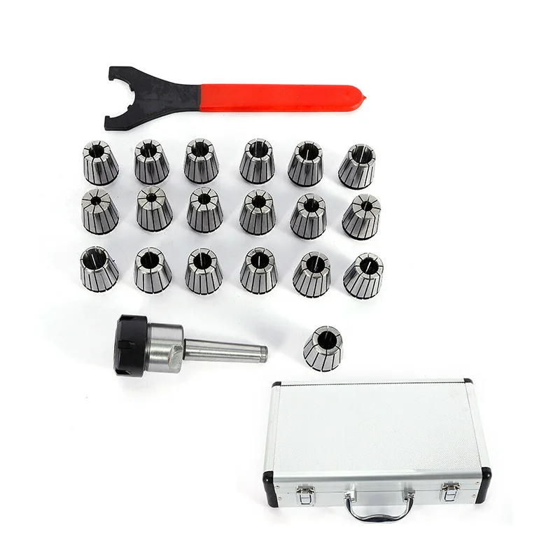Cnc Tool Accessories Spring Er Collet Holder Er16 Er20 Er50 Er32 Collet Chuck Set 19pcs Er Collet