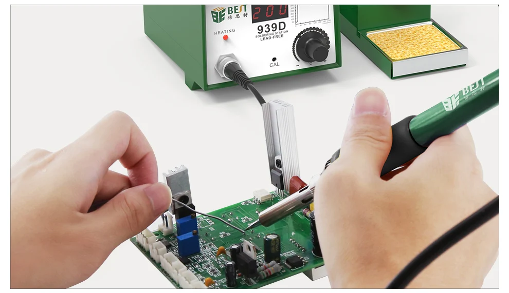 Customized  939D OEM ODM  75w estacao ferro de solda retrabalho SMD constant temperature soldering stations