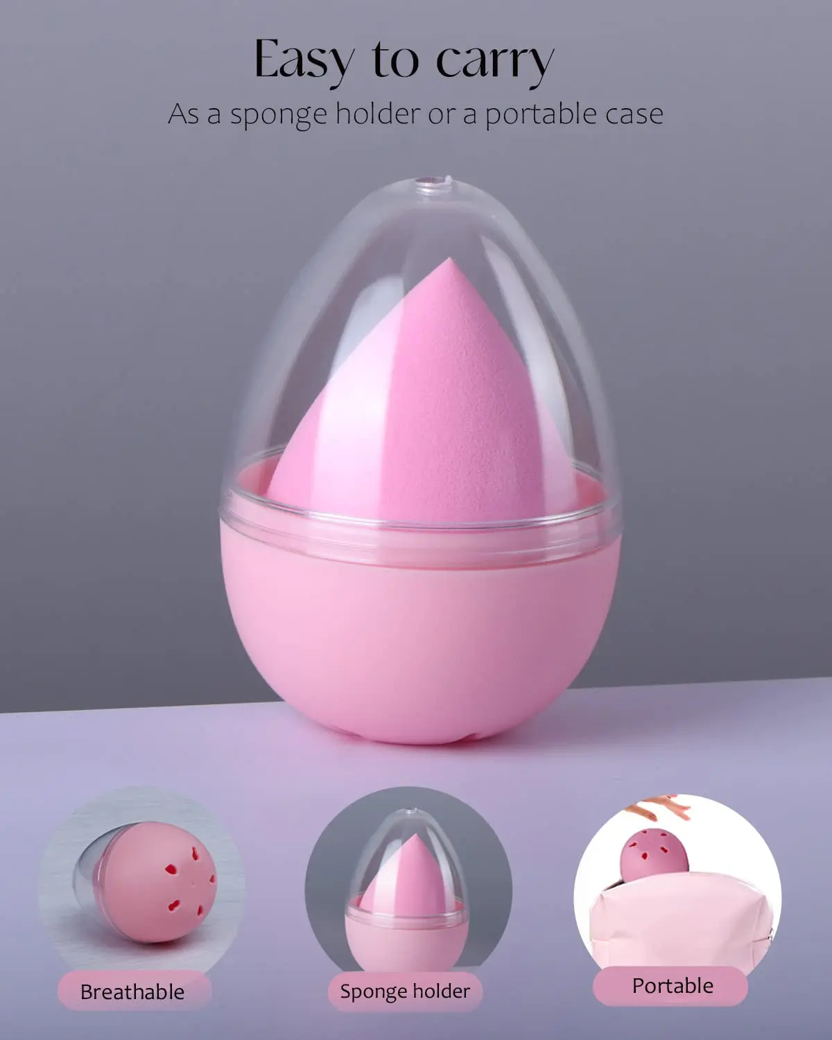 7 Pcs Makeup Blender Sponge Set Soft Beauty Sponge Blender With a Bottle And Egg Case Holer Makeup blender latex free