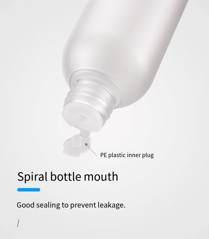 Factory in stock water emulsion suit 100 ml120ml250ml frosted plastic empty bottle customized logo emulsion pure Dew bottle